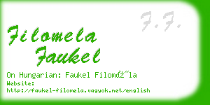 filomela faukel business card
